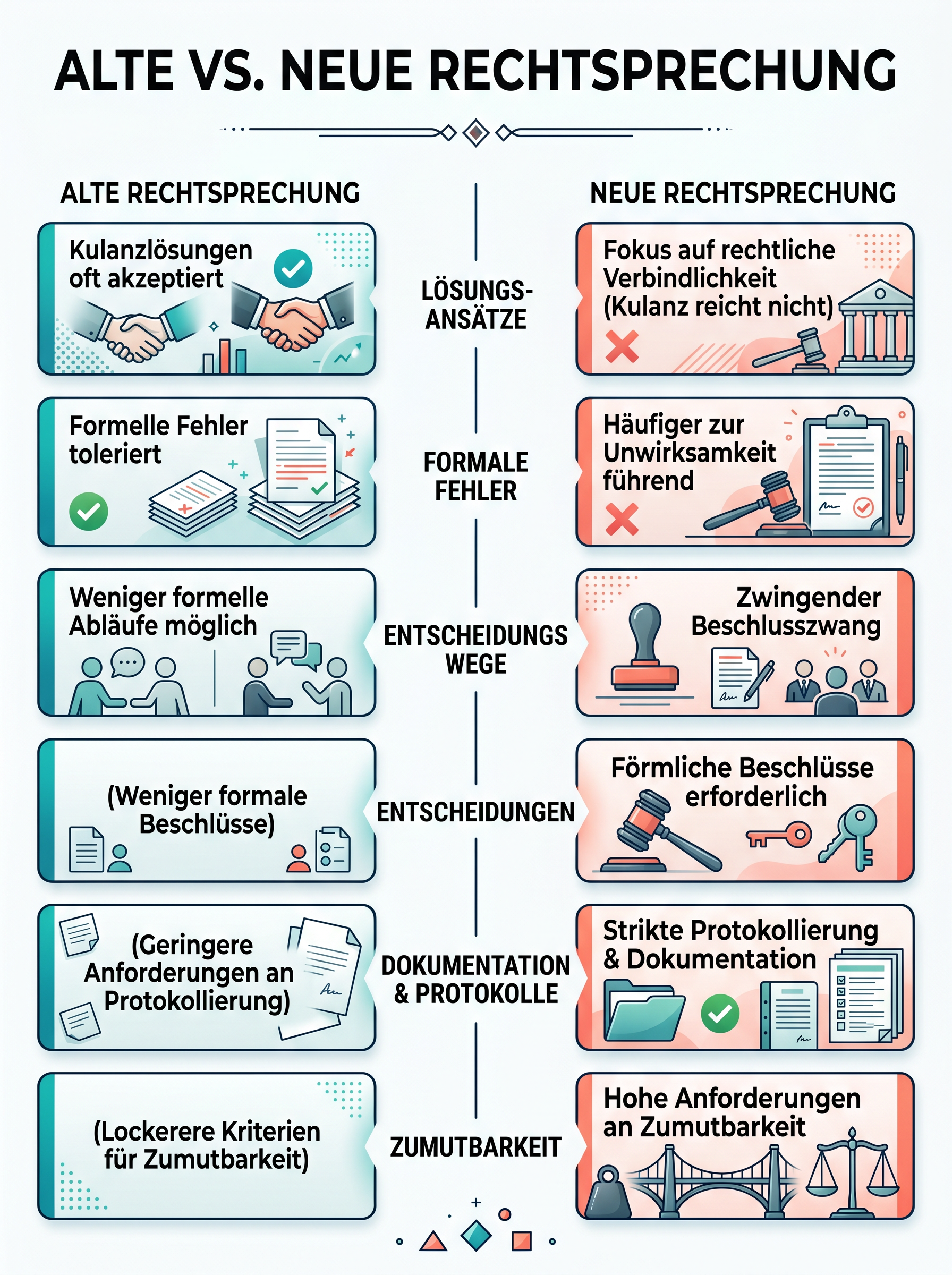 Alte vs. Neue Rechtsprechung