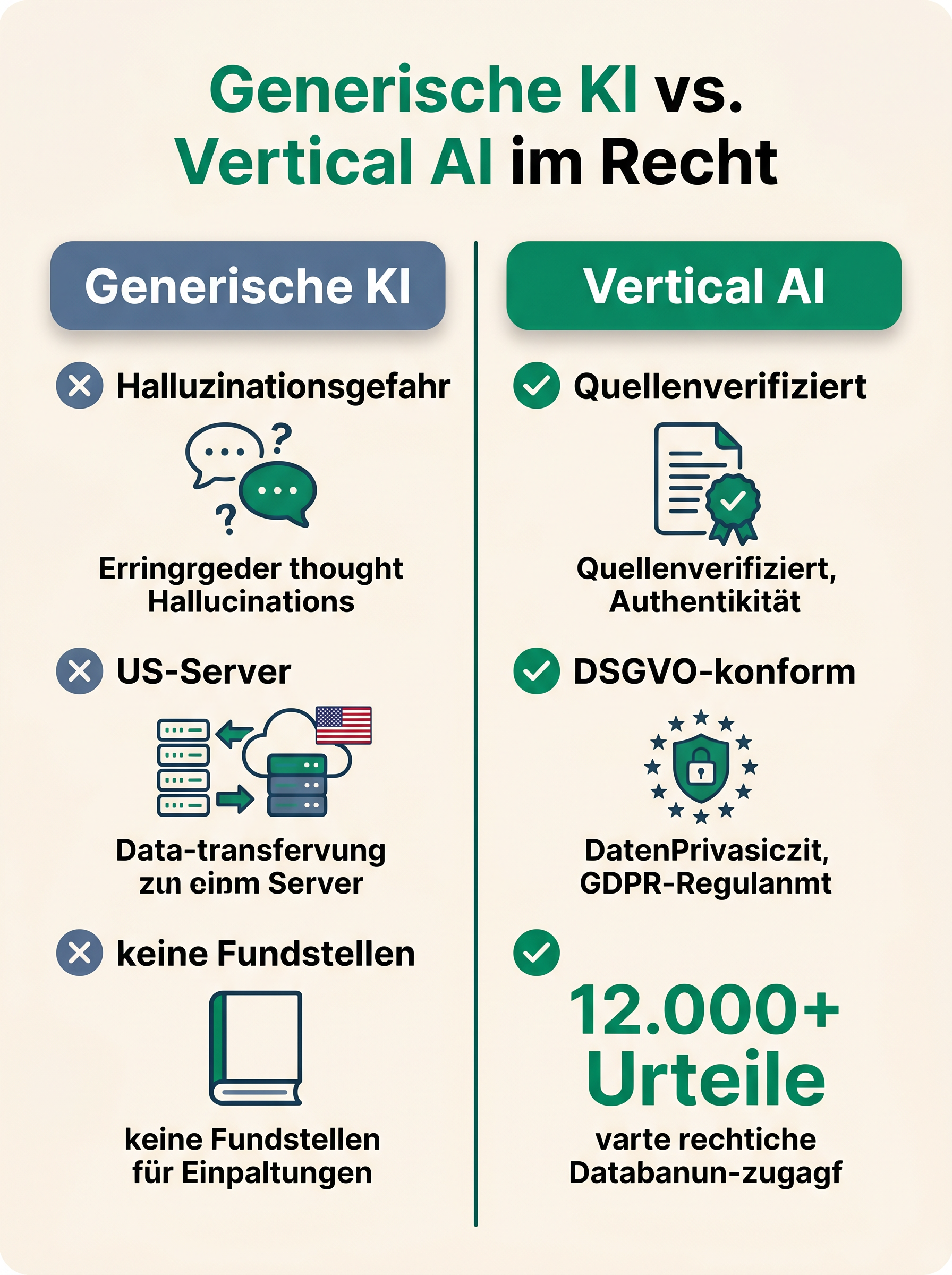 Generische KI vs. Vertical AI im Recht