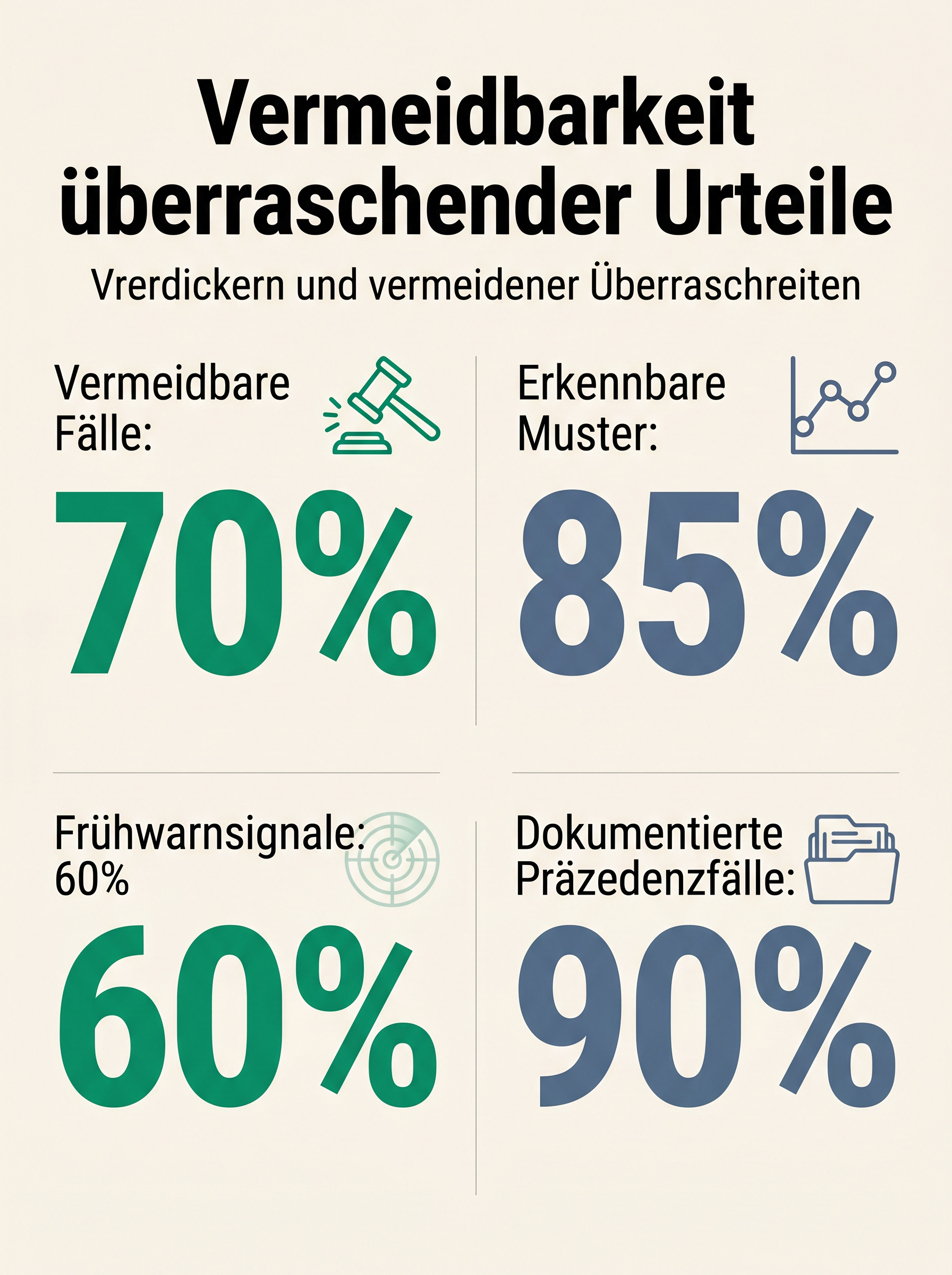 Vermeidbarkeit überraschender Urteile